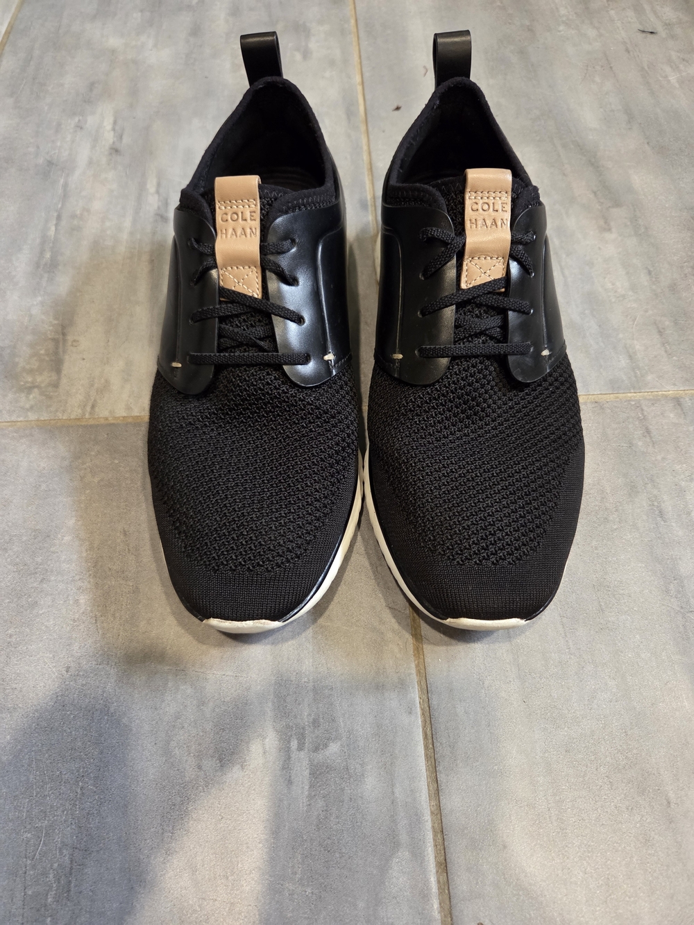 Cole Haan Grand Motion Knit Sneakers Men's Size 9 Black Grand.ØS Comfort Shoes
